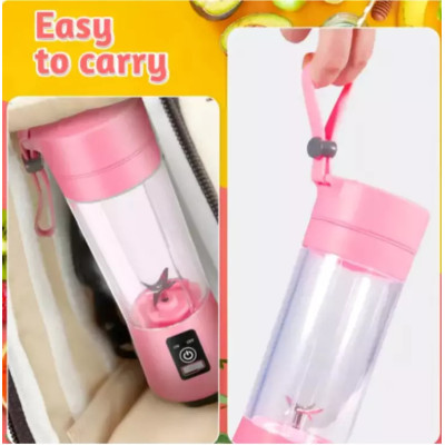 Portable & Rechargeable Battery Juice Blender380ml in Blue,Pink&Green usb charge