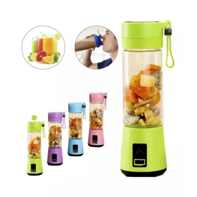 Portable & Rechargeable Battery Juice Blender380ml in Blue,Pink&Green usb charge