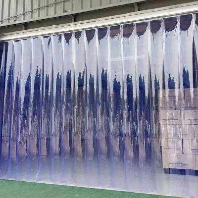 2mm thick x 200mm wide PVC Strip Curtain Set with Hanging rail 2mm thick x 200mm wide PVC Strip Curtain Set with Hanging rail