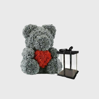 Rose Teddy Bear 40 CM Tall with Gift Box for all Occasions Rose Teddy Bear 40 CM Tall with Gift Box for all Occasions