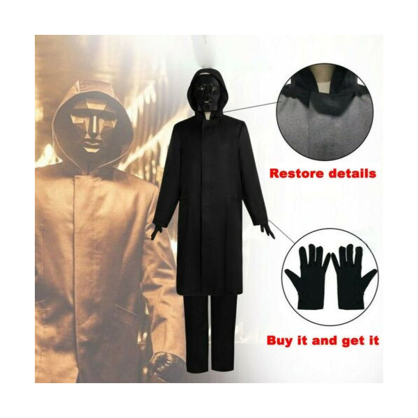 Squid Game Front Man Costumes Windbreaker Cosplay Unisex for Halloween Carnvial