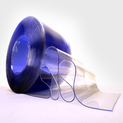 2mm thick x 200mm wide PVC Strip Curtain Set with Hanging rail